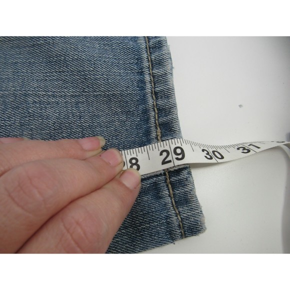 Baileys Pt Black Mens Straight Blue Jeans Distressed Size 30x30 - Picture 9 of 9